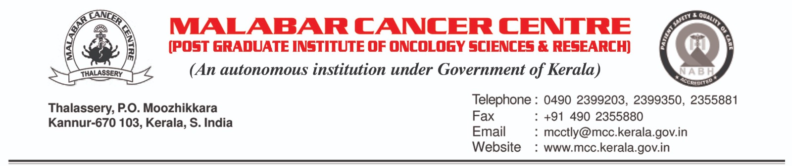 Malabar Cancer Centre Thalassery