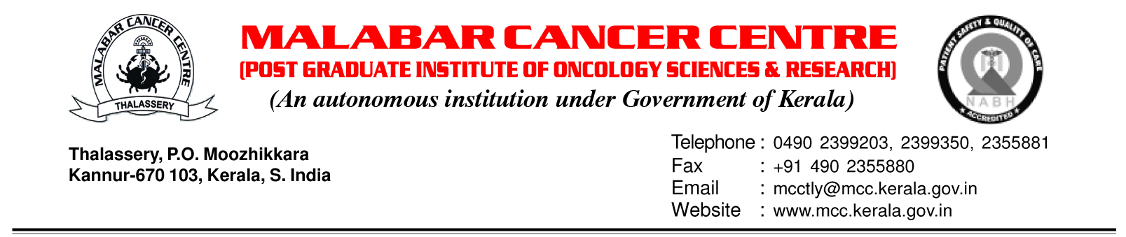 Malabar Cancer Centre Thalassery